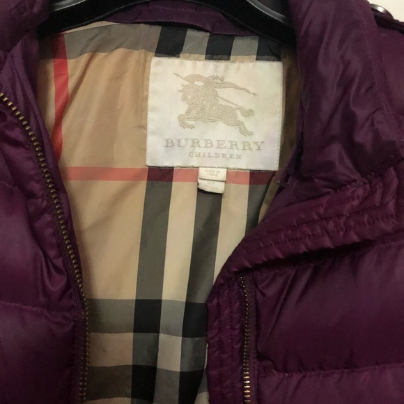 Burberry girl burgundy fall/ winter jacket - Picture 2 of 7